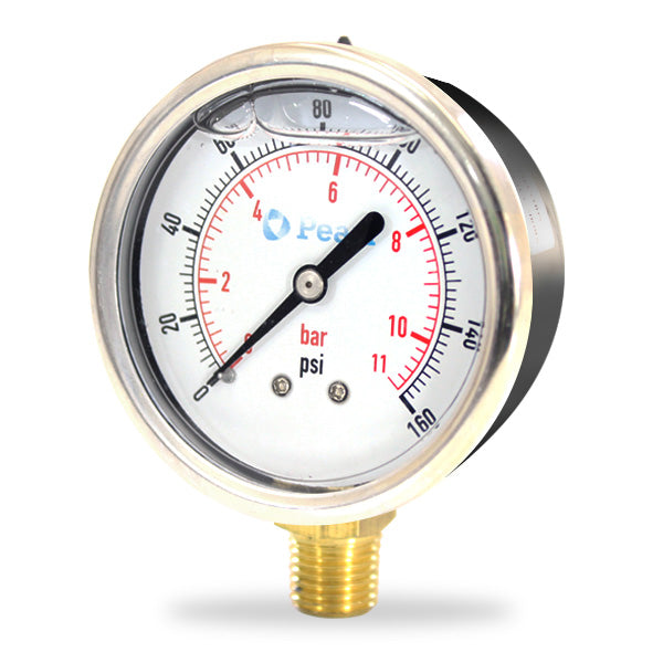 PRESSURE GAUGES - Pressure Range (PSI) 0-300
