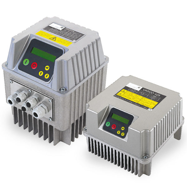 VASCO VARIABLE FREQUENCY DRIVE MOTOR OR WALL MOUNTED SINGLE PHASE POWER SUPPLY, 3 PHASE MOTOR