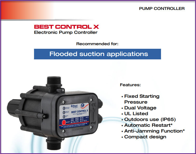 Electronic Water Flow Controller - Pearl Best Control X- PCBX Models