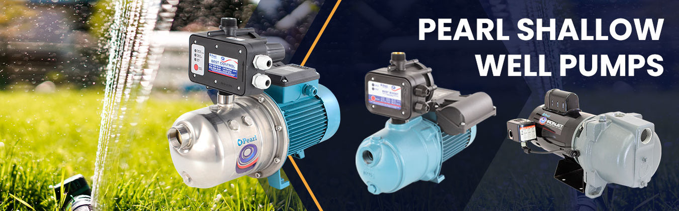 CAST IRON SHALLOW WELL SELF PRIMING JET PUMP UPGRADED VERSION FOR SULFUR WATER APPLICATIONS - Pearl