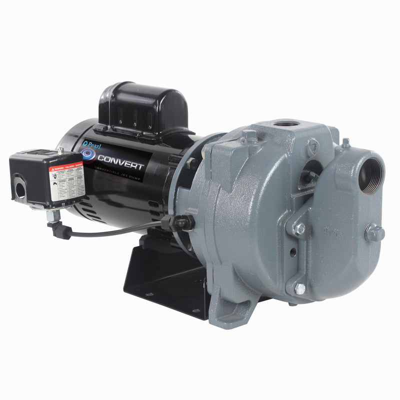 Deep Well Jet Pump PEARL CONVERT - Convertible Self-Priming Water Pump (0.5 - 1.5 HP)