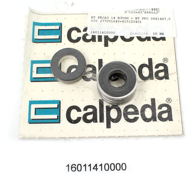 CALPEDA PUMP SHAFT SEAL REPLACEMENT - MECHANICAL SEAL FOR SULFUR WATER BT PR/PNL  - 16011410000