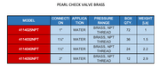 PEARL CHECK VALVE BRASS  2
